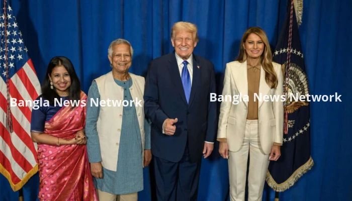 ট্রাম্প দম্পতির সঙ্গে প্রধান উপদেষ্টা ও তার মেয়ে