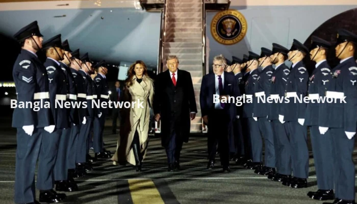 ব্রিটেনে দ্বিতীয় রাষ্ট্রীয় সফরে ট্রাম্প