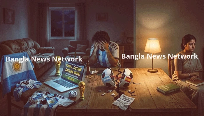 বিশ্বকাপ ফুটবল ফাইনাল খেলাকে কেন্দ্র করে স্ত্রীর সঙ্গে মনোমালিন্য, দুই যুবকের আত্মহত্যা