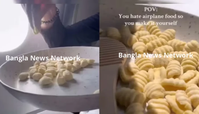 বিমানে পাস্তা বানিয়ে ভাইরাল যাত্রী, ইন্টারনেটে বিতর্কের ঝড়