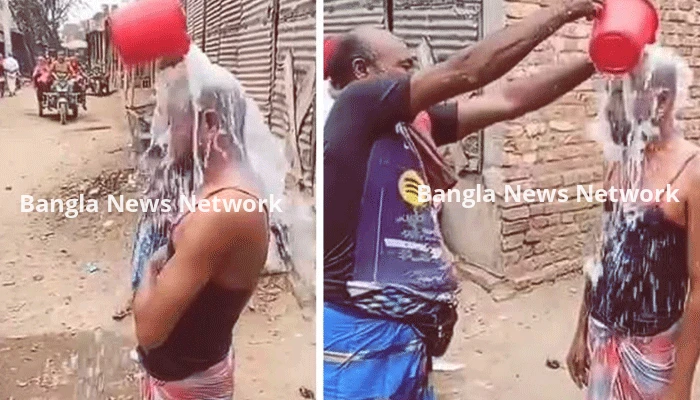 ১ মণ দুধ দিয়ে গোসল করে জুয়া ছাড়ার ঘোষণা যুবকের